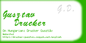 gusztav drucker business card